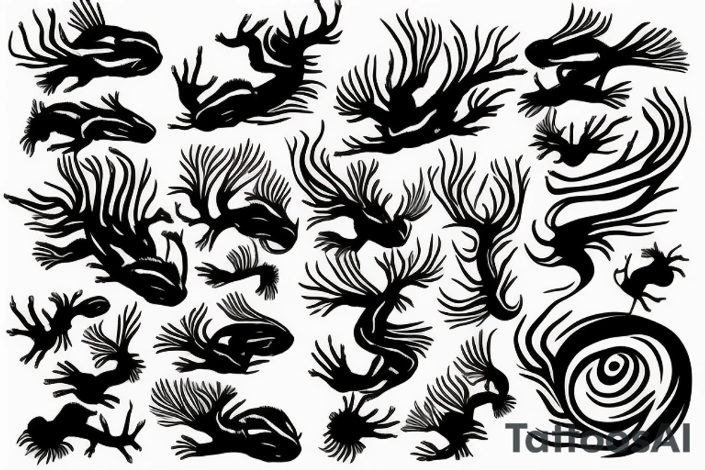 axolotl tattoo idea