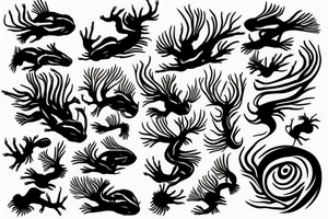 axolotl tattoo idea