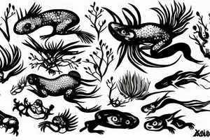 axolotl tattoo idea