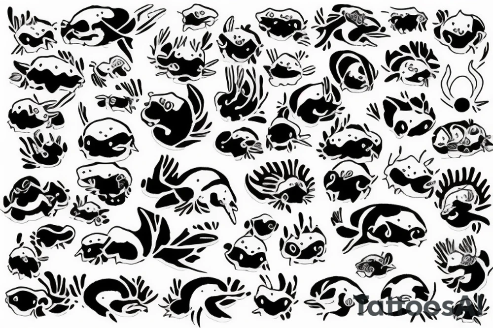 axolotl tattoo idea