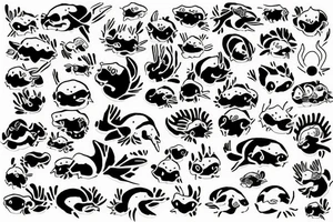 axolotl tattoo idea