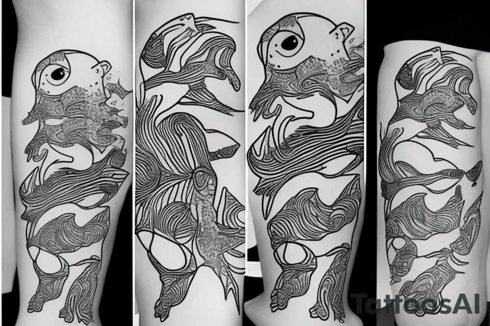 axolotl tattoo idea