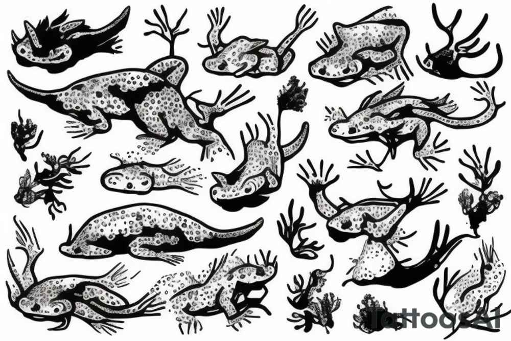 axolotl tattoo idea
