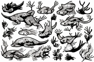 axolotl tattoo idea
