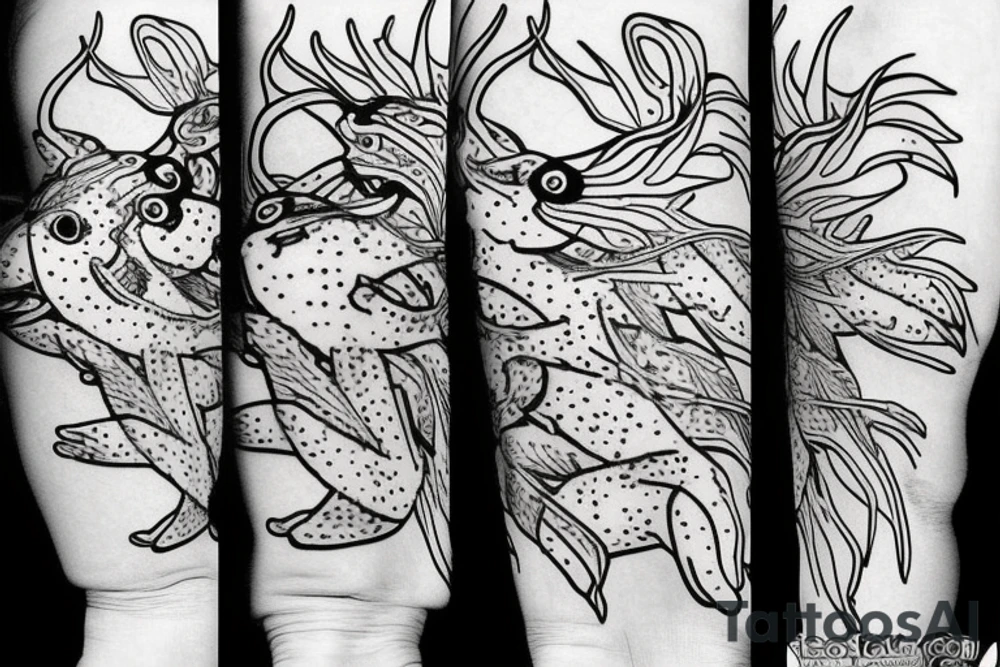 axolotl tattoo idea