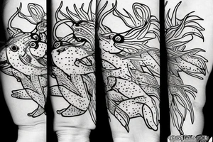 axolotl tattoo idea