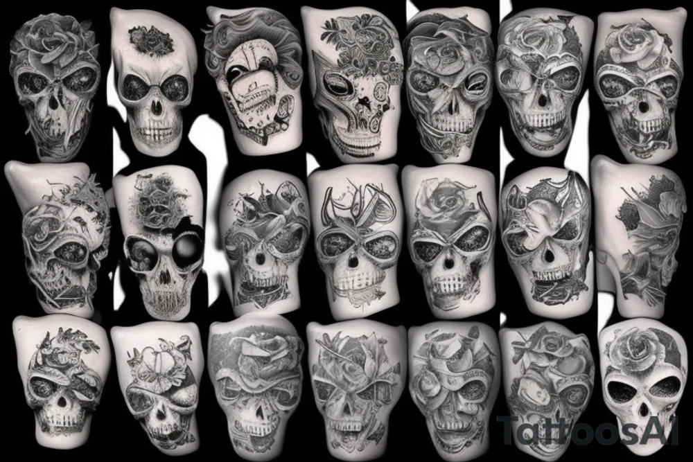 Death as a bull tattoo idea