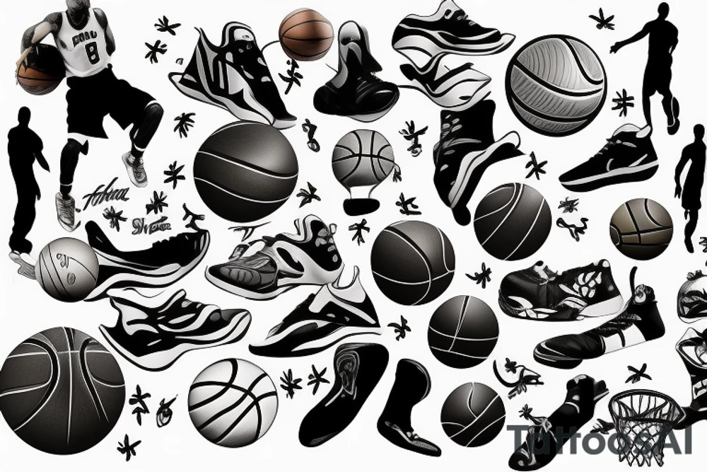 basketball tattoo idea