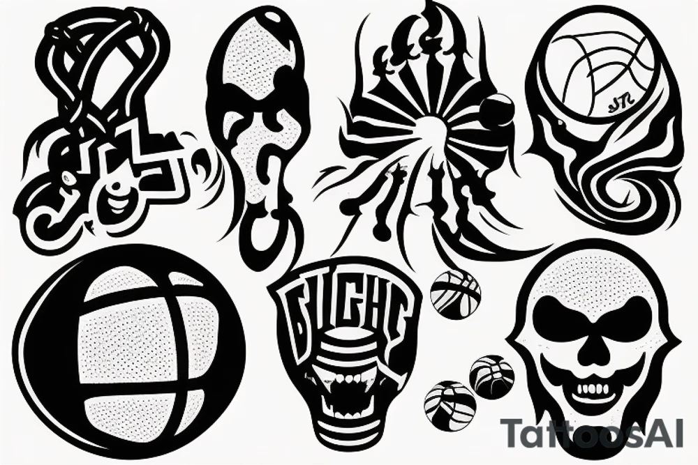 basketball tattoo idea