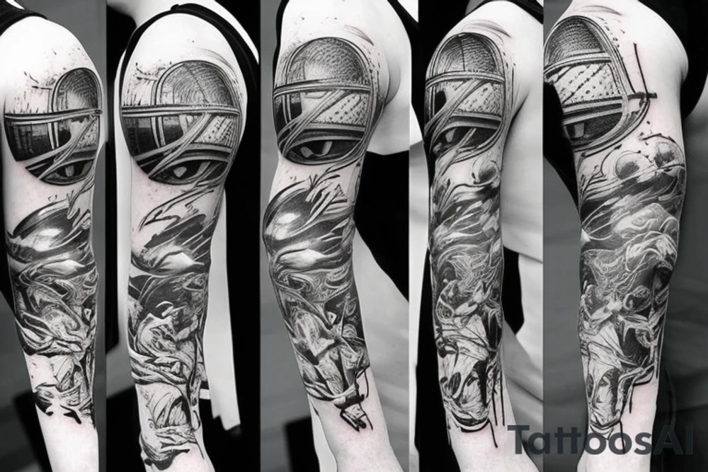 basketball tattoo idea