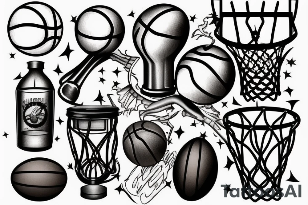 basketball tattoo idea