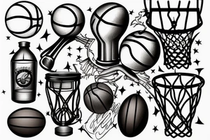 basketball tattoo idea