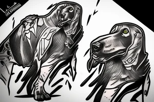 Bloodhound from Apex Legends with Raven tattoo idea