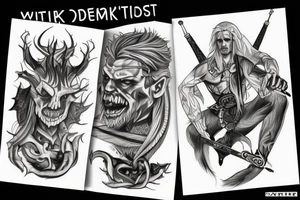 Witcher demon slavic tattoo idea