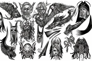 Witcher demon slavic tattoo idea
