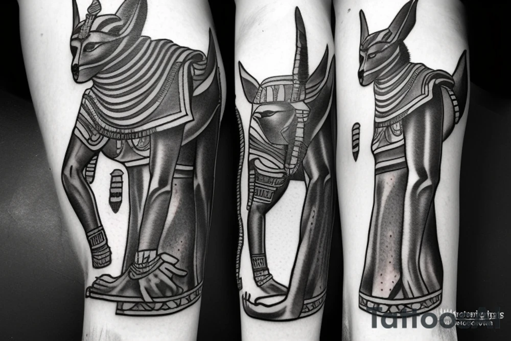 Warrior egyptian god 
Anubis tattoo idea