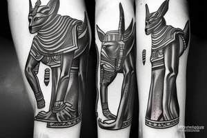 Warrior egyptian god 
Anubis tattoo idea