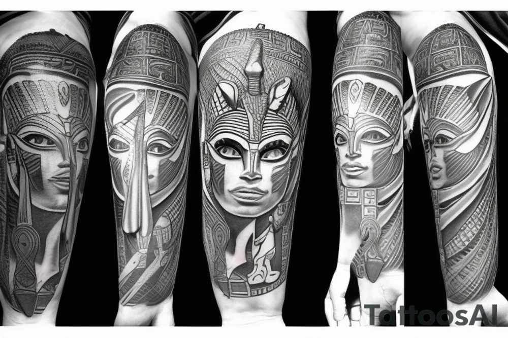 Warrior egyptian god 
Anubis tattoo idea