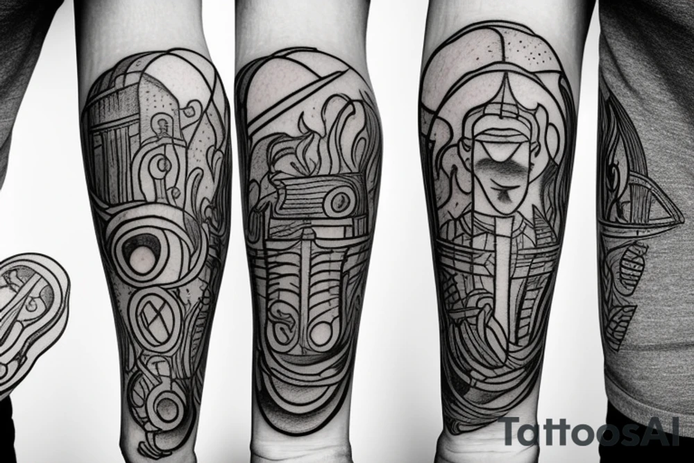 french fries tattoo idea