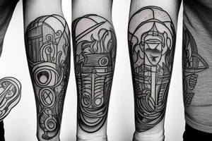 french fries tattoo idea