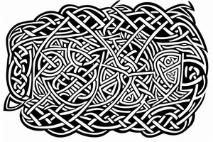Dark tribal Celtic Cancer zodiac tattoo idea