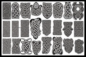 Dark tribal Celtic Cancer zodiac tattoo idea