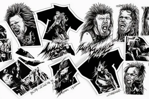 James Hetfield from Metallica riding a lightning tattoo idea