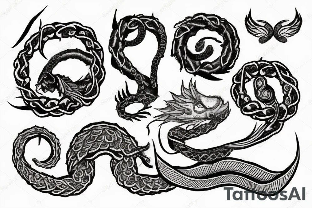 Ouroboros, Memento Mori tattoo idea