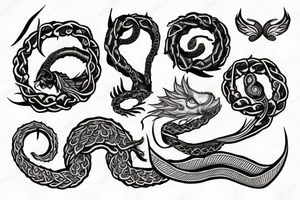 Ouroboros, Memento Mori tattoo idea