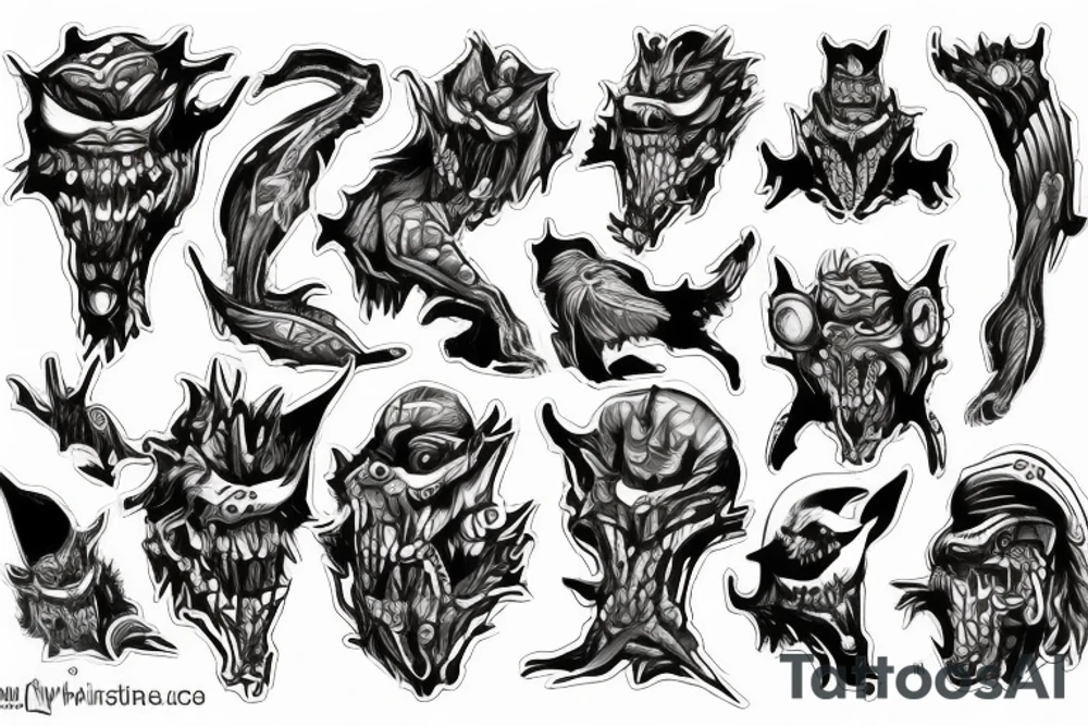 ATV as a monster tattoo idea