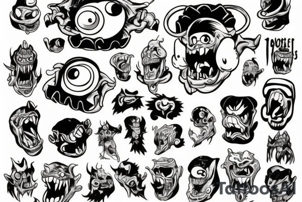 ATV as a monster tattoo idea