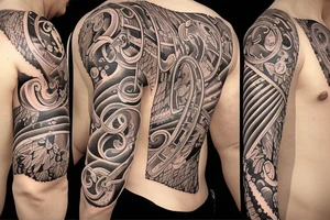 757 in block letters tattoo idea
