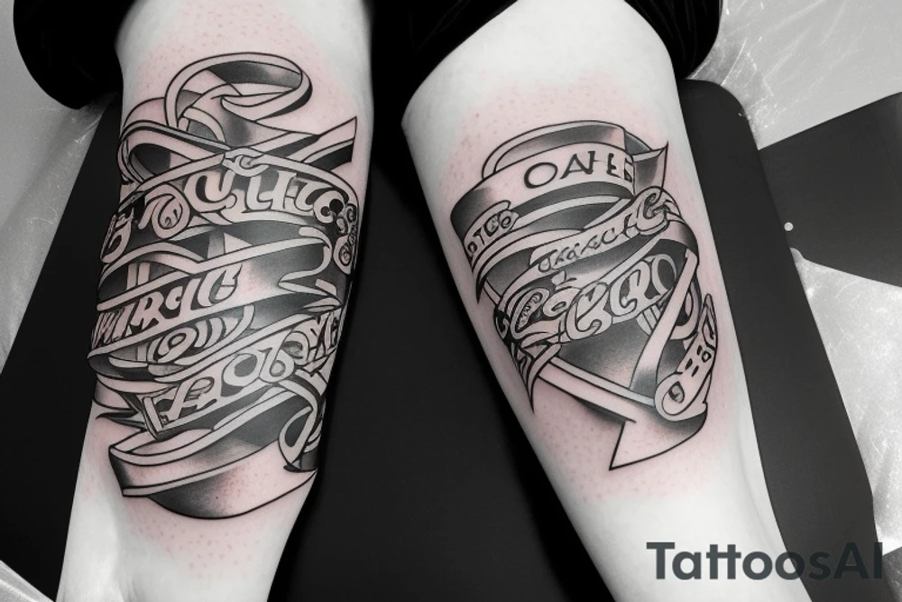 757 in block letters tattoo idea