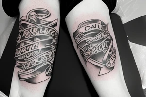 757 in block letters tattoo idea
