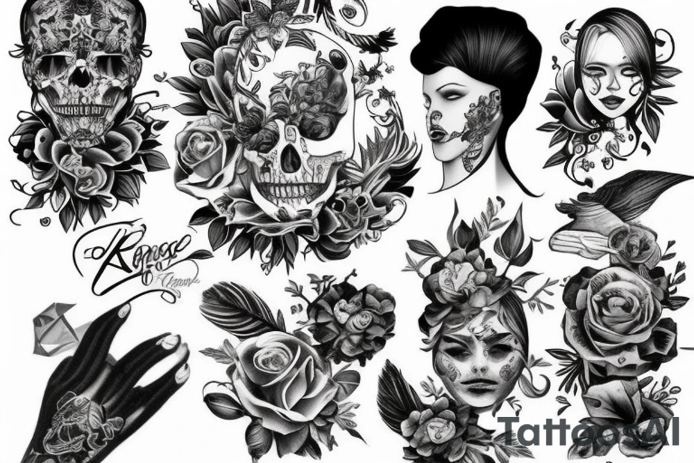 Krzyczącą postać tattoo idea