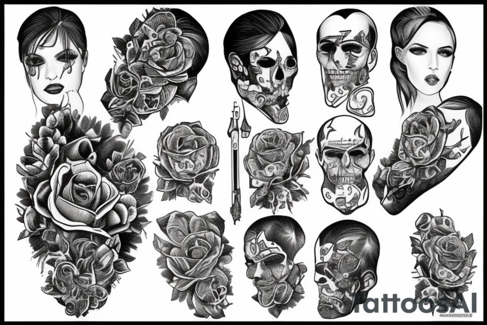 Postać w kapturze tattoo idea