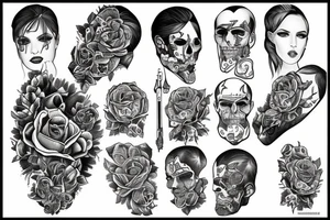 Postać w kapturze tattoo idea