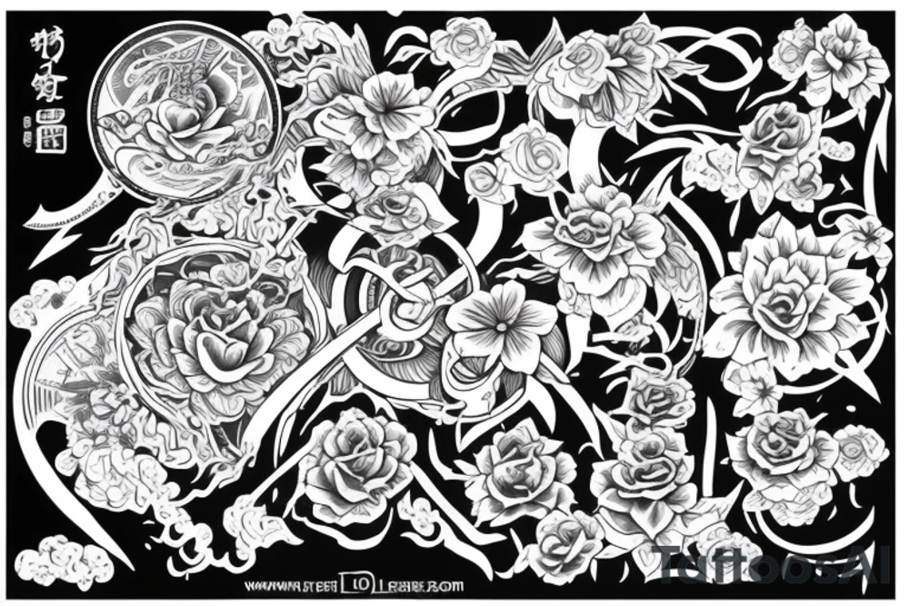 Cover tattoo for The name lea tattoo idea