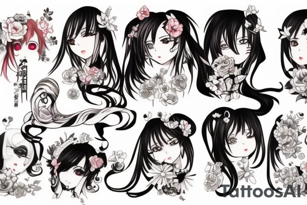 Anime Girl tattoo idea