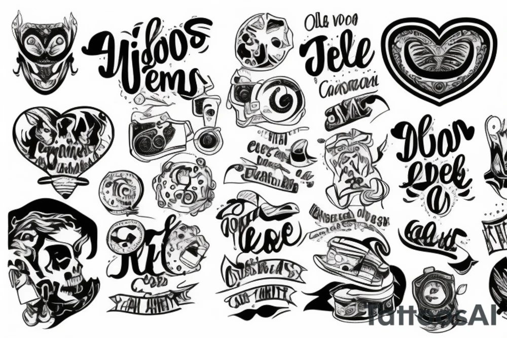 Good old memories tattoo idea