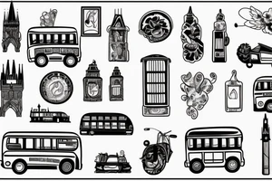 Prague bus tattoo idea