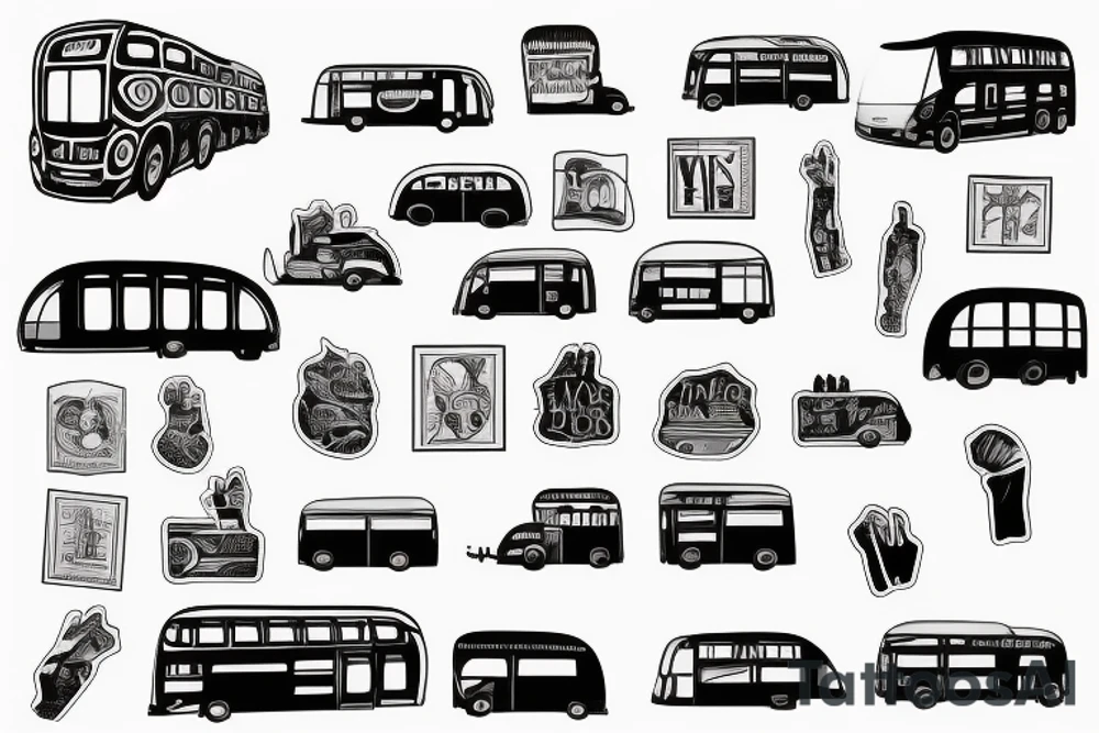 Prague bus tattoo idea