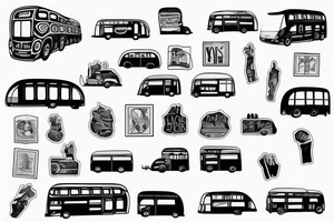 Prague bus tattoo idea