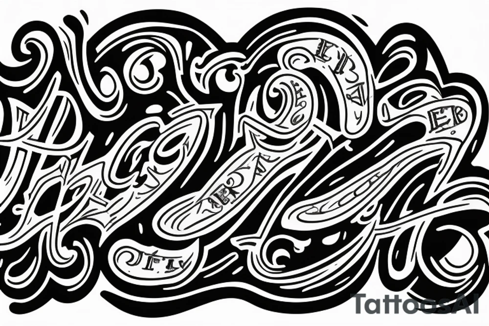 A tattoo that says "After Laughter Come Tears" tattoo idea
