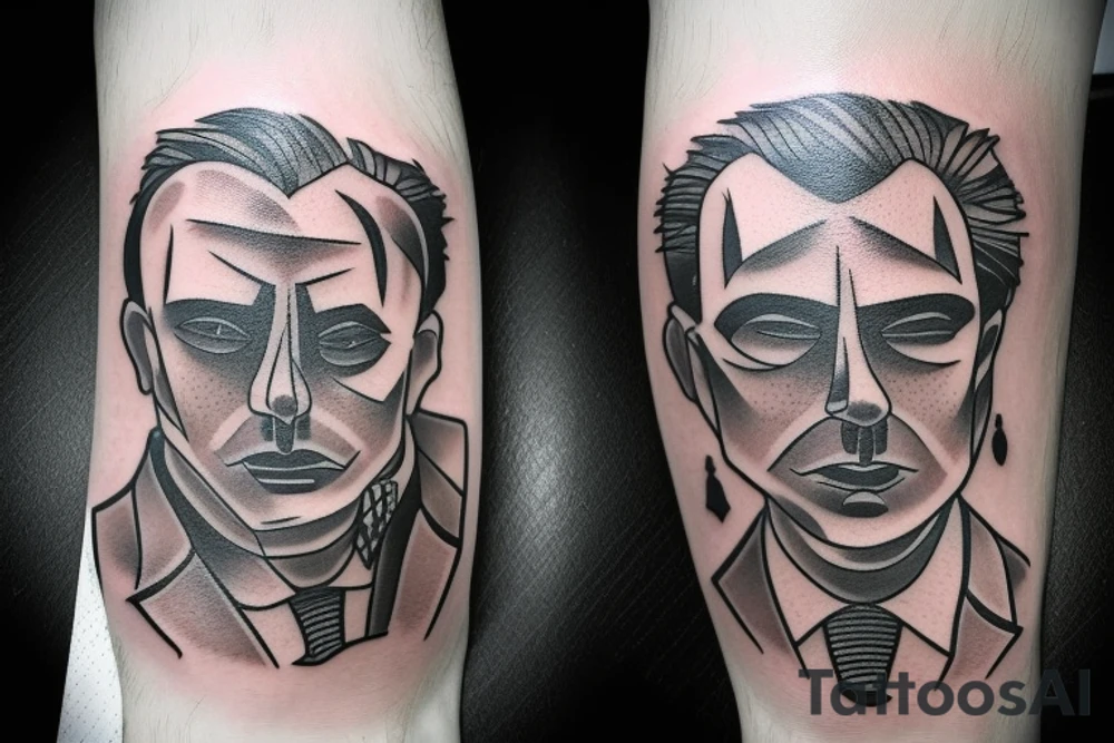 Men in suits tattoo idea