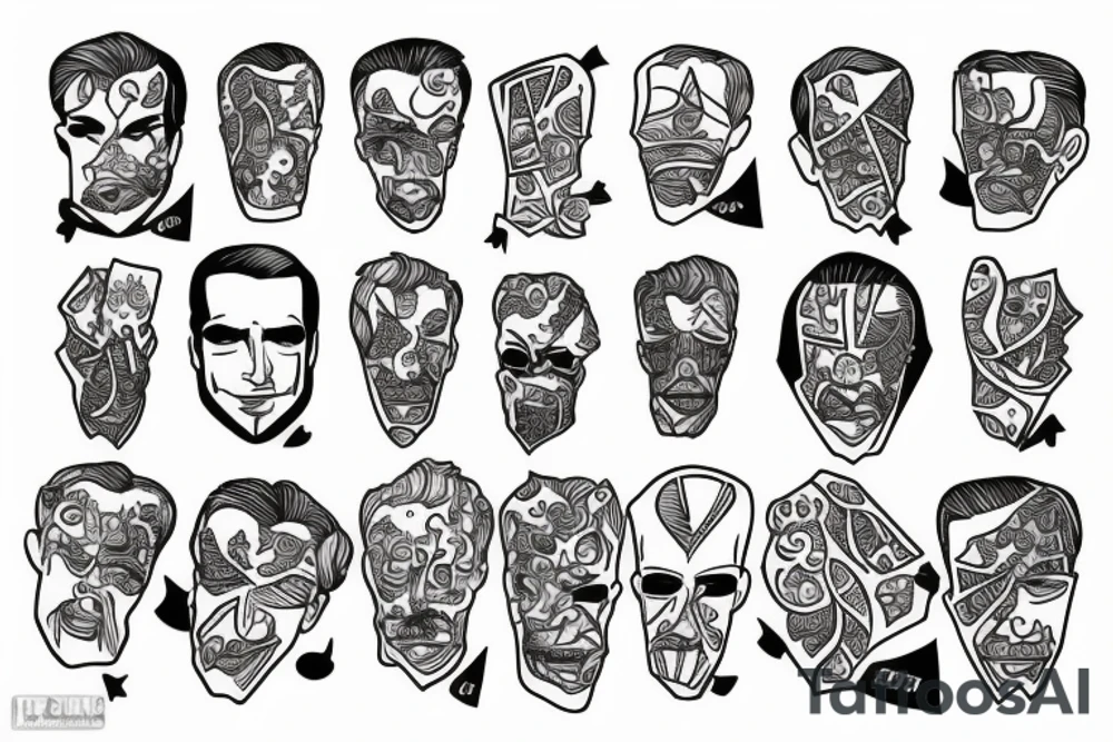 Men in suits tattoo idea