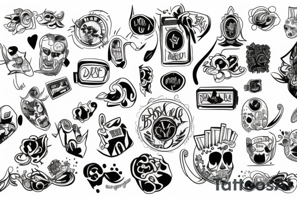 money bag tattoo idea