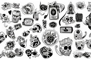 money bag tattoo idea