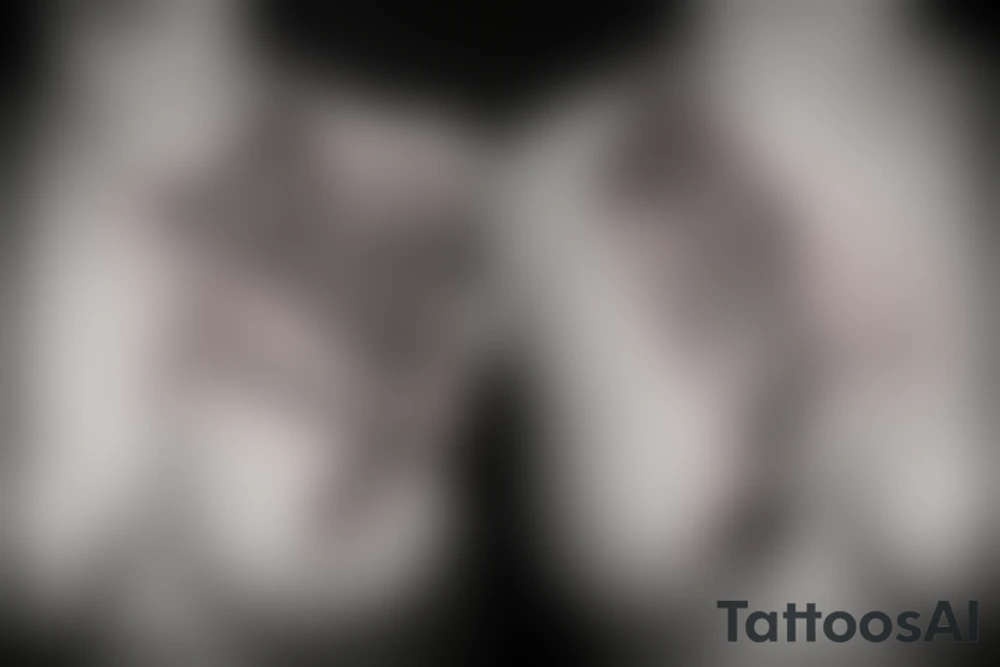 bold straight lines from female neck through chest to belly, simple, feminine, intensive, vivid, symmetric, symmetrical, geometric, proportional, perfect, photography | explicit nudity, deformed, distorted, misplaced, out of frame :-1 tattoo idea