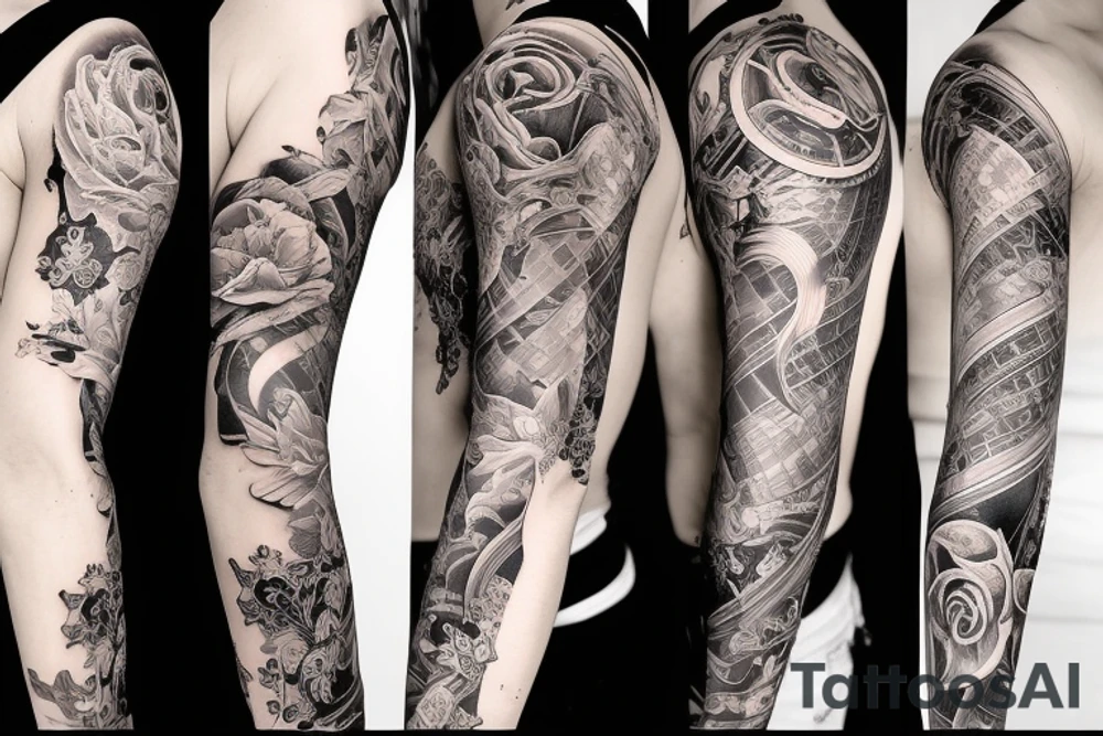 Dark sexy succube
 sleeve tattoo idea